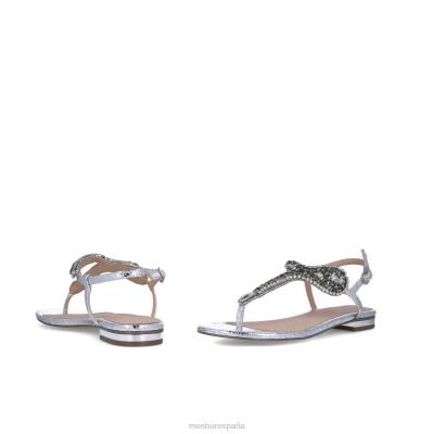 Menbur mujer bertagia 204L3528 zapato casual elegante plata