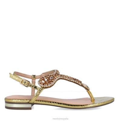 Menbur mujer bertagia 204L470 zapato casual elegante oro