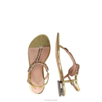 Menbur mujer bertagia 204L470 zapato casual elegante oro