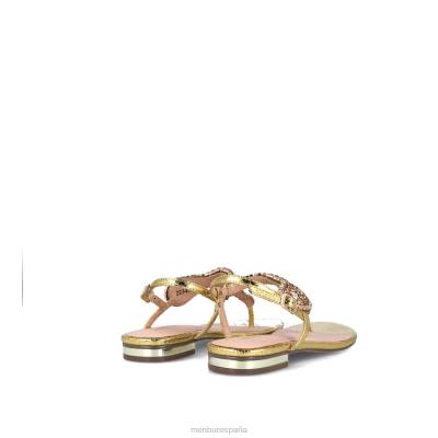 Menbur mujer bertagia 204L470 zapato casual elegante oro