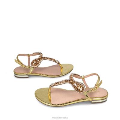 Menbur mujer bertagia 204L470 zapato casual elegante oro