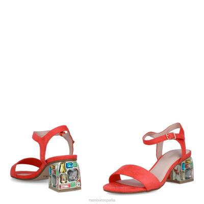 Menbur mujer calamonaci 204L541 zapato casual elegante coral
