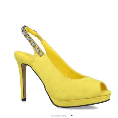 Menbur mujer monoceros 204L3422 zapato casual elegante amarillo
