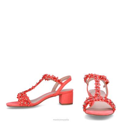 Menbur mujer valtelina 204L361 zapato casual elegante coral