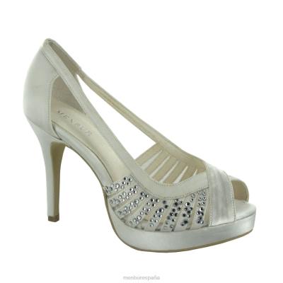 Menbur mujer estrella 204L2335 zapato de novia blanco