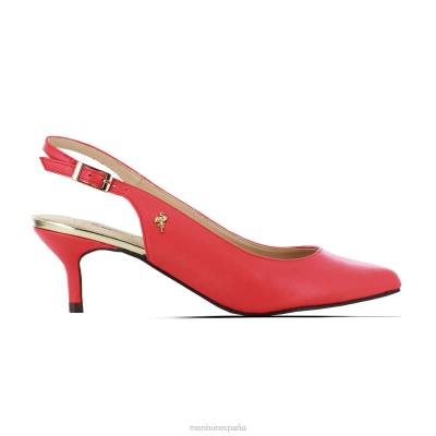Menbur mujer albarracín 204L1801 tacones medios y bajos coral
