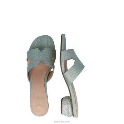 Menbur mujer cantagallo 204L1711 tacones medios y bajos verde
