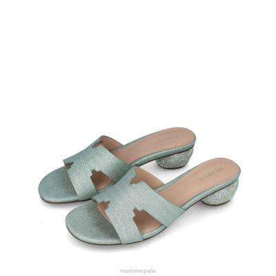 Menbur mujer cantagallo 204L1711 tacones medios y bajos verde