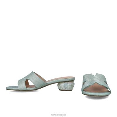 Menbur mujer cantagallo 204L1711 tacones medios y bajos verde