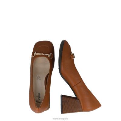 Menbur mujer coral 204L5622 tacones medios y bajos marrón