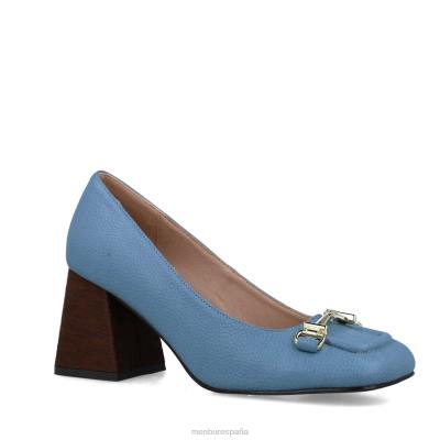 Menbur mujer coral 204L5625 tacones medios y bajos azul claro