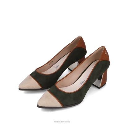 Menbur mujer corisia 204L5884 tacones medios y bajos verde