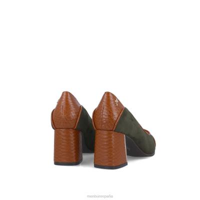 Menbur mujer corisia 204L5884 tacones medios y bajos verde