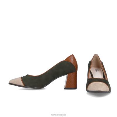 Menbur mujer corisia 204L5884 tacones medios y bajos verde