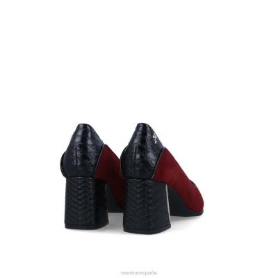 Menbur mujer corisia 204L5885 tacones medios y bajos rojo
