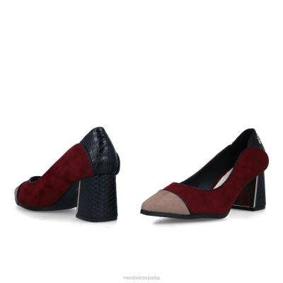 Menbur mujer corisia 204L5885 tacones medios y bajos rojo