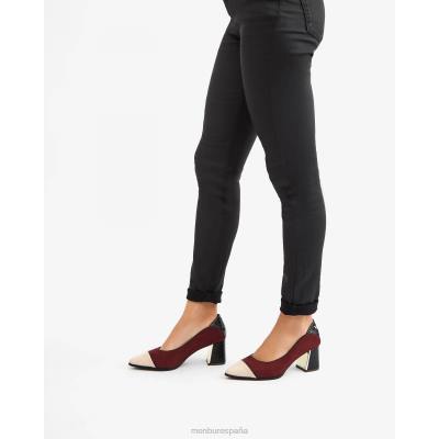 Menbur mujer corisia 204L5885 tacones medios y bajos rojo