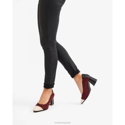 Menbur mujer corisia 204L5885 tacones medios y bajos rojo