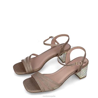 Menbur mujer cornalina 204L1649 tacones medios y bajos oro
