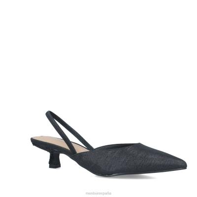 Menbur mujer cornalina 204L1666 tacones medios y bajos negro