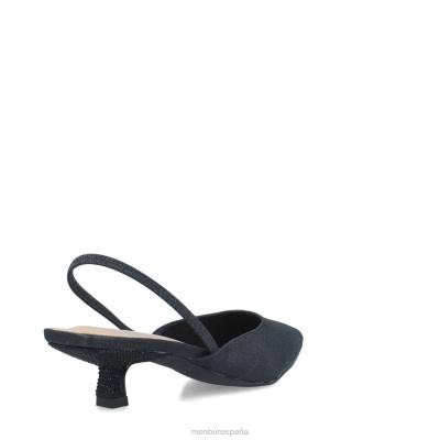Menbur mujer cornalina 204L1666 tacones medios y bajos negro