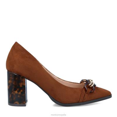 Menbur mujer cornello 204L1741 tacones medios y bajos marrón