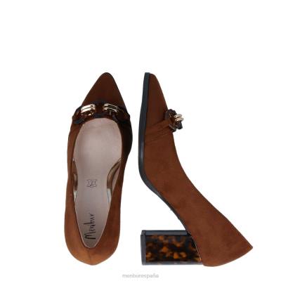 Menbur mujer cornello 204L1741 tacones medios y bajos marrón