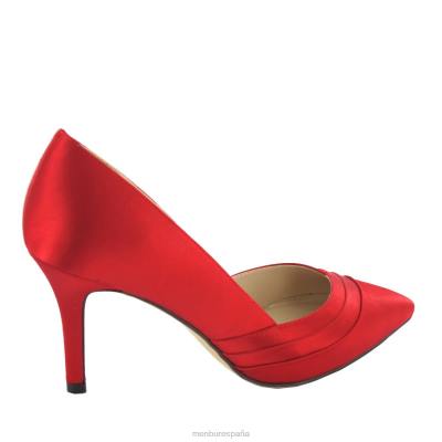 Menbur mujer cortecillas 204L5997 tacones medios y bajos rojo