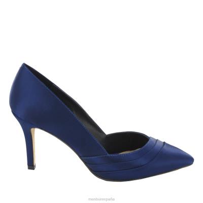 Menbur mujer cortecillas 204L5998 tacones medios y bajos azul oscuro
