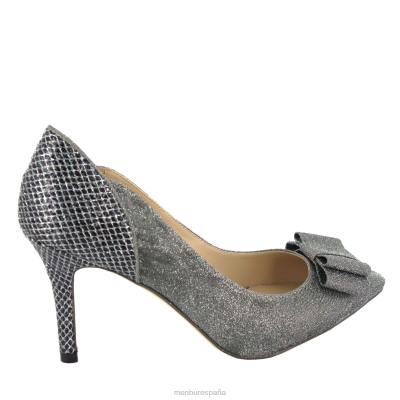 Menbur mujer cortecillas 204L5999 tacones medios y bajos gris
