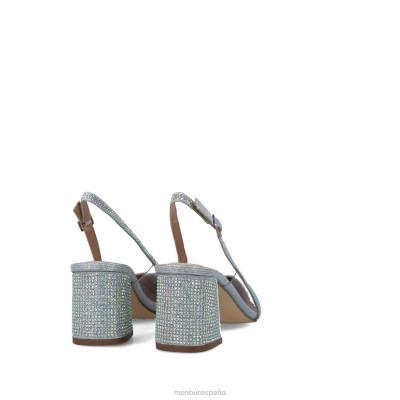 Menbur mujer corvo 204L1589 tacones medios y bajos plata