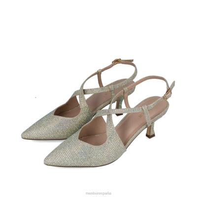 Menbur mujer corvo 204L1605 tacones medios y bajos oro
