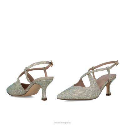Menbur mujer corvo 204L1605 tacones medios y bajos oro