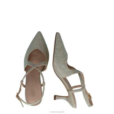 Menbur mujer corvo 204L1605 tacones medios y bajos oro