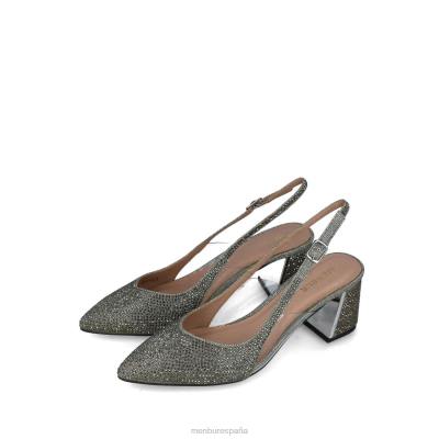Menbur mujer corvo 204L5556 tacones medios y bajos gris