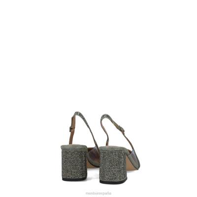 Menbur mujer corvo 204L5556 tacones medios y bajos gris