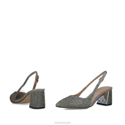 Menbur mujer corvo 204L5556 tacones medios y bajos gris
