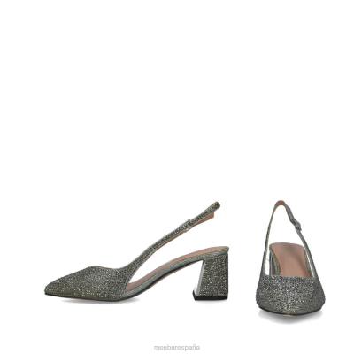 Menbur mujer corvo 204L5556 tacones medios y bajos gris