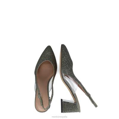 Menbur mujer corvo 204L5556 tacones medios y bajos gris