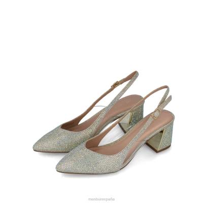 Menbur mujer corvo 204L5557 tacones medios y bajos oro