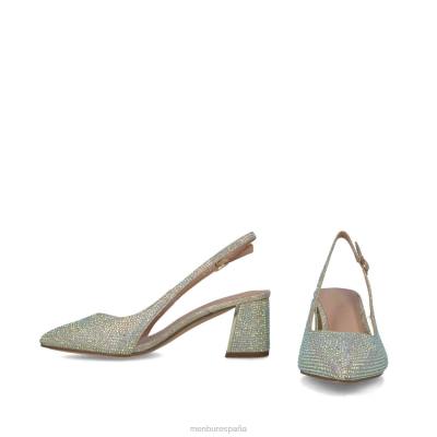 Menbur mujer corvo 204L5557 tacones medios y bajos oro