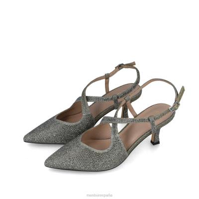 Menbur mujer corvo 204L5574 tacones medios y bajos gris