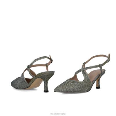 Menbur mujer corvo 204L5574 tacones medios y bajos gris