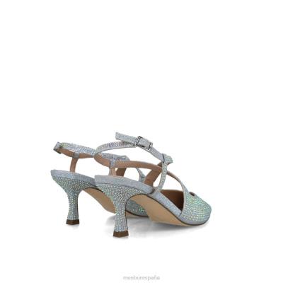 Menbur mujer corvo 204L5575 tacones medios y bajos plata