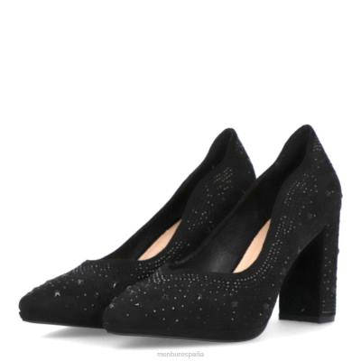 Menbur mujer estereotipo 204L2119 tacones medios y bajos negro