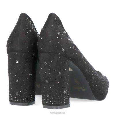 Menbur mujer estereotipo 204L2119 tacones medios y bajos negro