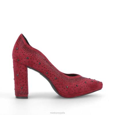 Menbur mujer estereotipo 204L2167 tacones medios y bajos rojo