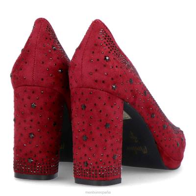Menbur mujer estereotipo 204L2167 tacones medios y bajos rojo