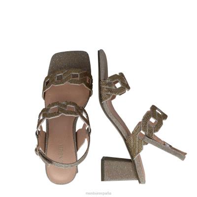Menbur mujer heósforo 204L5806 tacones medios y bajos oro