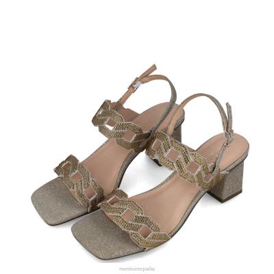 Menbur mujer heósforo 204L5806 tacones medios y bajos oro